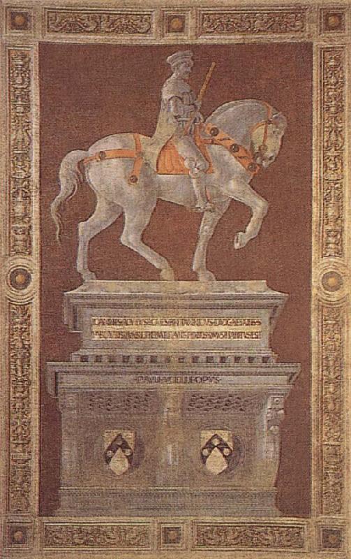 UCCELLO, Paolo Reiterportrat of John Hawkwood